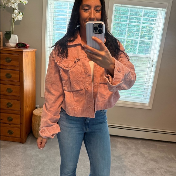 We The Free Pink Corduroy Jacket - Picture 1 of 2